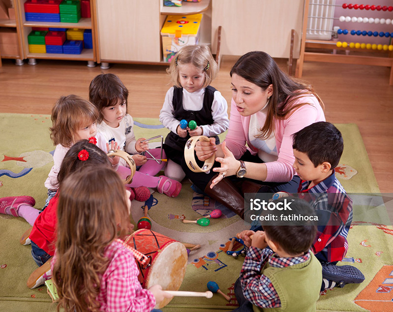 Preschool Kids Playing